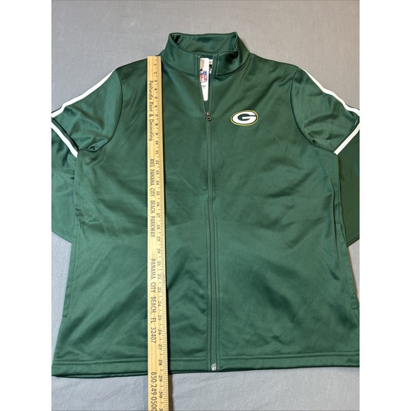NFL Team Apparel Green Bay Packers‎ Vintage Full Zip-Up Mens Large - Picture 3 of 11